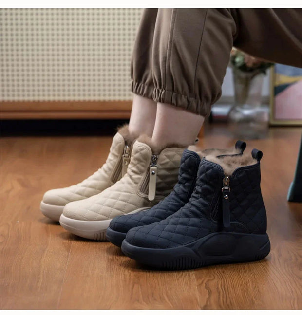 W&W - Rutschfeste Plüschstiefel