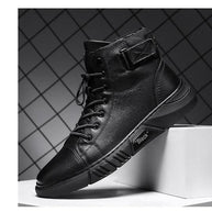 Martini™ - Robuste Herren-Lederstiefel aus schwarzem Leder - Wolf Fashion