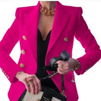 Mode Solide Knopf Anzugsjacke - Wolf Fashion