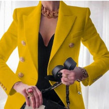 Mode Solide Knopf Anzugsjacke - Wolf Fashion