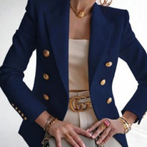 Mode Solide Knopf Anzugsjacke - Wolf Fashion