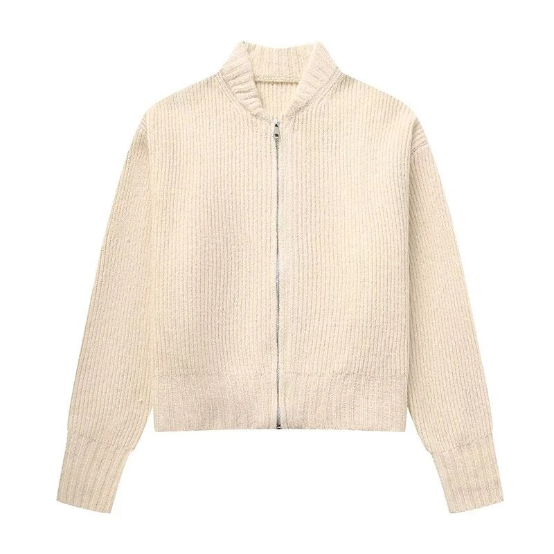 W&W Strickjacke mit Reißverschluss
