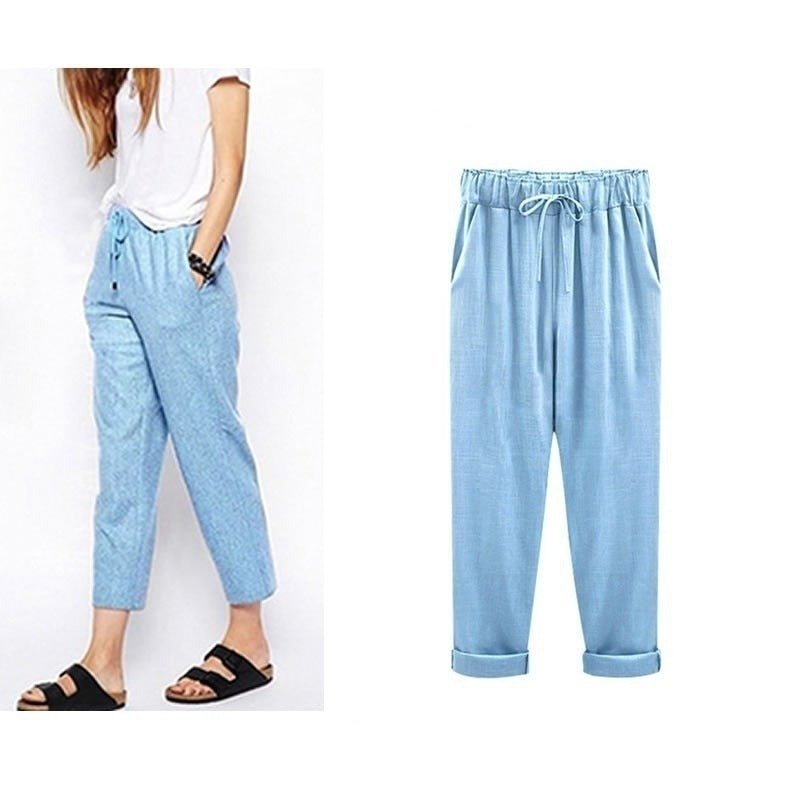 WOLF Baumwoll-Leinen-Hose - FashionWOLF