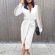 WOLF Mode Kleid mit Blumendruck - Wolf Fashion