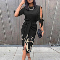 WOLF Mode Kleid mit Blumendruck - Wolf Fashion