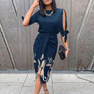 WOLF Mode Kleid mit Blumendruck - Wolf Fashion