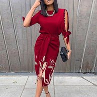 WOLF Mode Kleid mit Blumendruck - Wolf Fashion